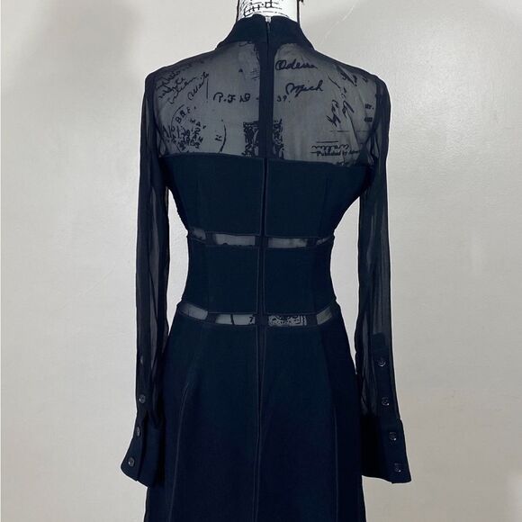 Proenza Schouler Textured Viscose Chiffon Dress size 8 - Picture 10 of 14